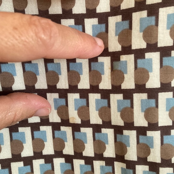 Wow & Flutter Art Deco Print A-line mini jumper w/pockets Large - Picture 13 of 14